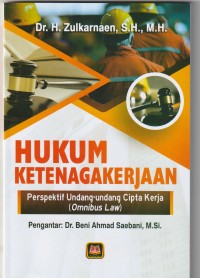 Hukum Ketenagakerjaan: Perspektif Undang-Undang Cipta Kerja (Omnibus Law)