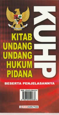 KUHP ( Kitab Undang undang Hukum Pidana)