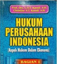 Hukum Perusahaan Indonesia: Aspek Hukum dalam Ekonomi bagian 1
